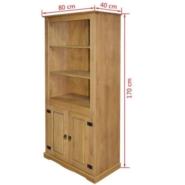 Cupboard Mexican Pine Corona Range 80x40x170 Cm Image 5