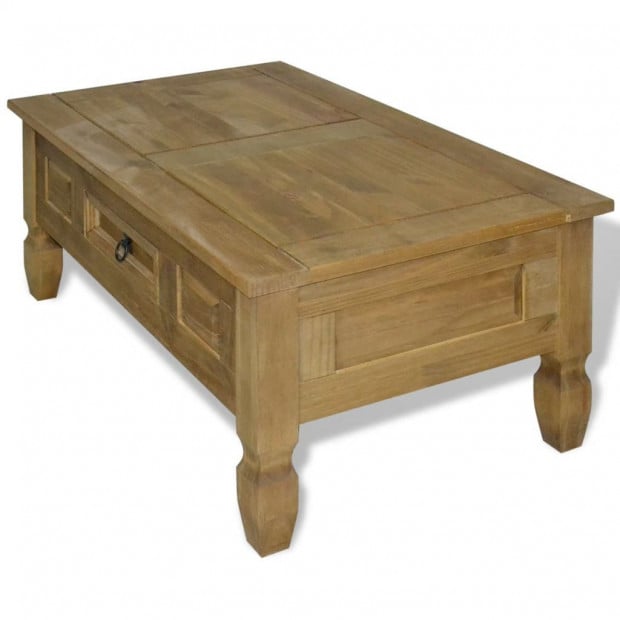 Coffee Table Mexican Pine Corona Range 100x60x45 Cm Image 3
