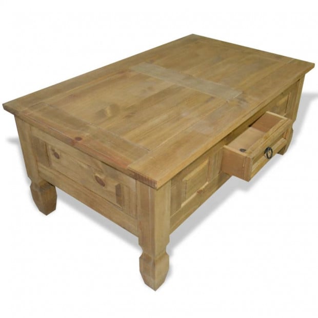 Coffee Table Mexican Pine Corona Range 100x60x45 Cm Image 5