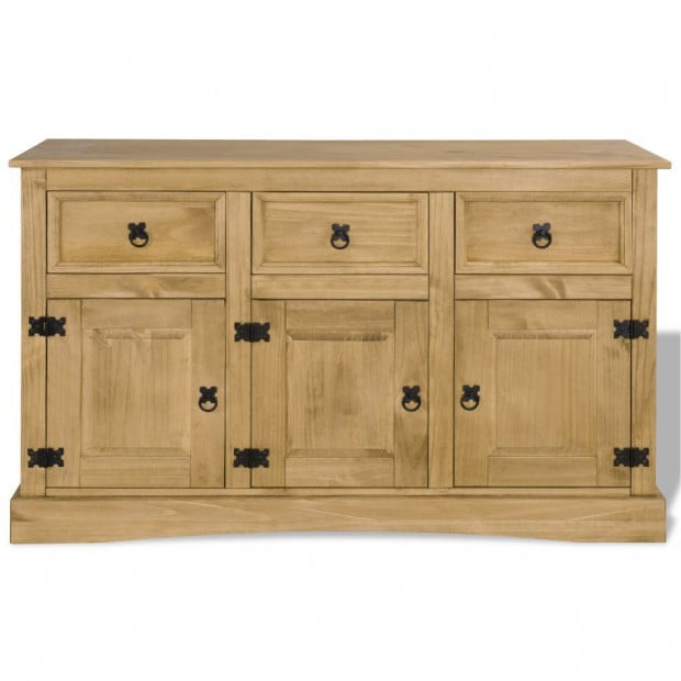 Sideboard Solid Mexican Pinewood Corona Range 132x43x78 Cm Image 6