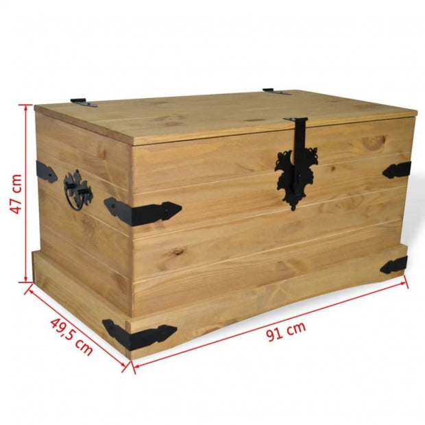 Storage Chest Mexican Pine Corona Range 91x49.5x47 Cm Image 4