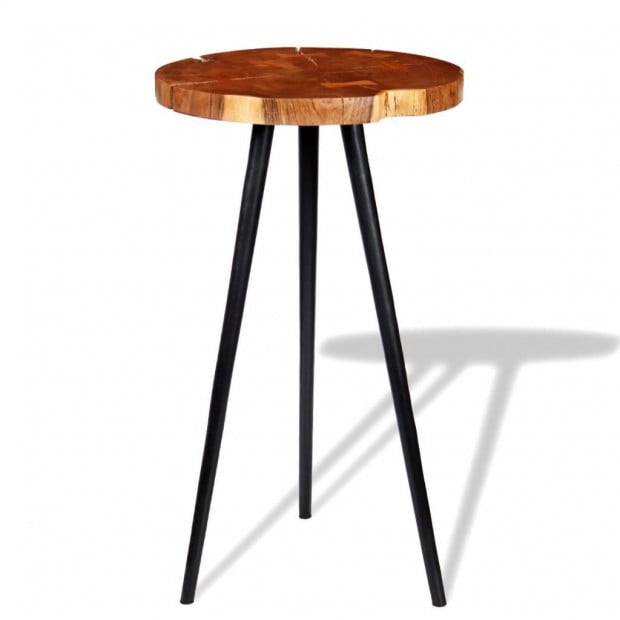 Log Bar Table Solid Acacia Wood (55-60)x110 Cm