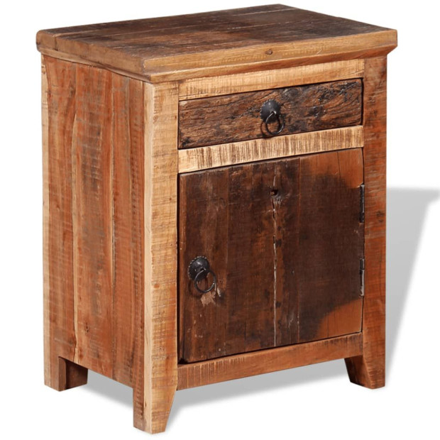 Nightstand Solid Acacia Reclaimed Wood Image 6
