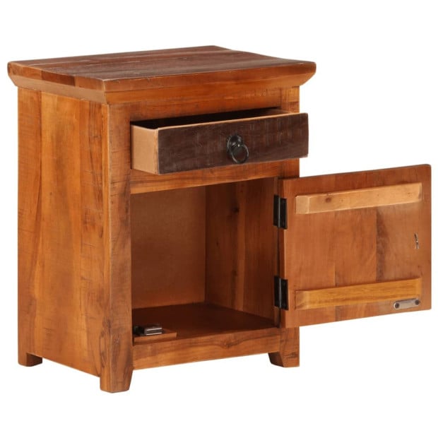 Nightstand Solid Acacia Reclaimed Wood Image 7