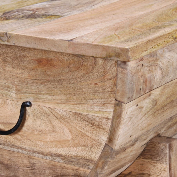 Coffee Table Solid Mango Wood 88x50x40 Cm Image 2