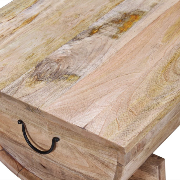 Coffee Table Solid Mango Wood 88x50x40 Cm Image 11