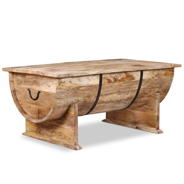 Coffee Table Solid Mango Wood 88x50x40 Cm Image 3