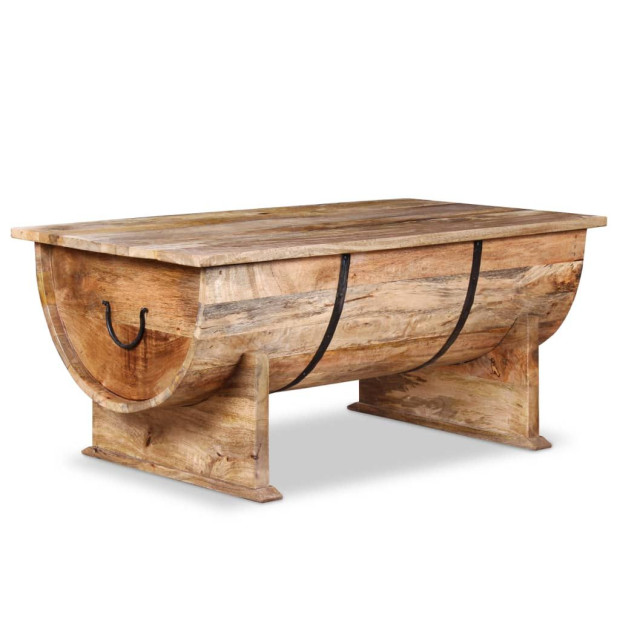 Coffee Table Solid Mango Wood 88x50x40 Cm Image 4