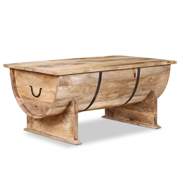 Coffee Table Solid Mango Wood 88x50x40 Cm Image 6