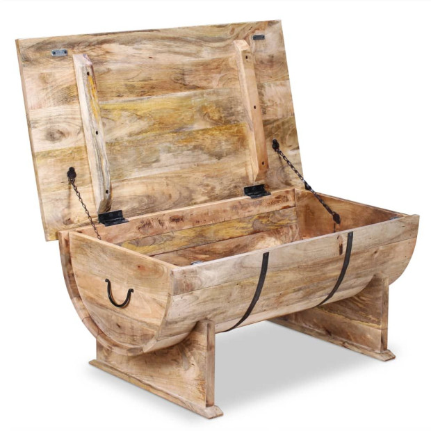 Coffee Table Solid Mango Wood 88x50x40 Cm Image 8