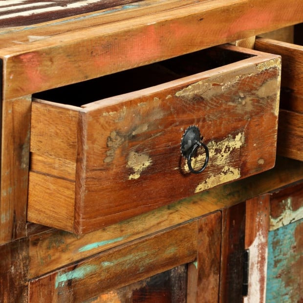 Sideboard Solid Reclaimed Wood 120x35x76 Cm Image 3