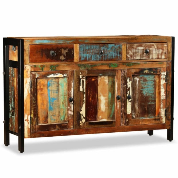 Sideboard Solid Reclaimed Wood 120x35x76 Cm Image 5