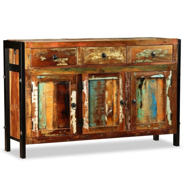 Sideboard Solid Reclaimed Wood 120x35x76 Cm Image 7