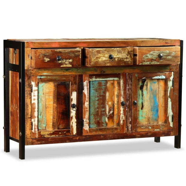 Sideboard Solid Reclaimed Wood 120x35x76 Cm Image 9