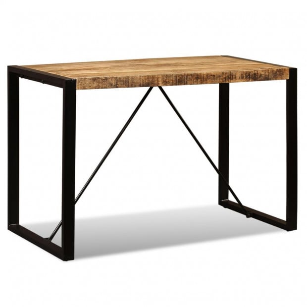 Dining Table Solid Rough Mango Wood 120 Cm Image 6