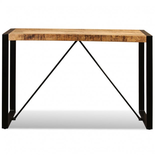 Dining Table Solid Rough Mango Wood 120 Cm Image 8