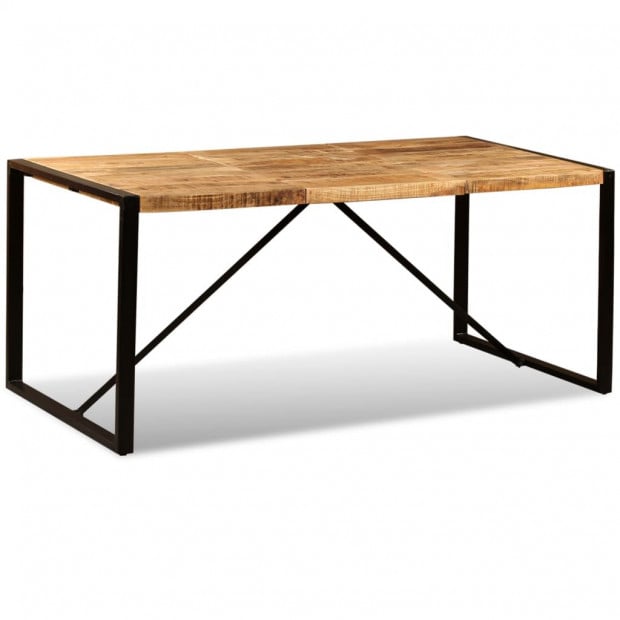 Dining Table Solid Rough Mango Wood 180 Cm Image 2