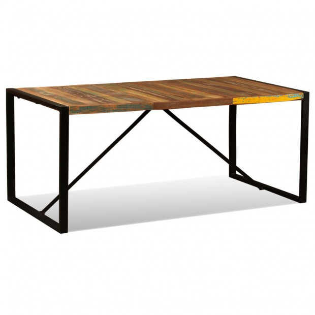 Dining Table Solid Reclaimed Wood 180 Cm Image 4