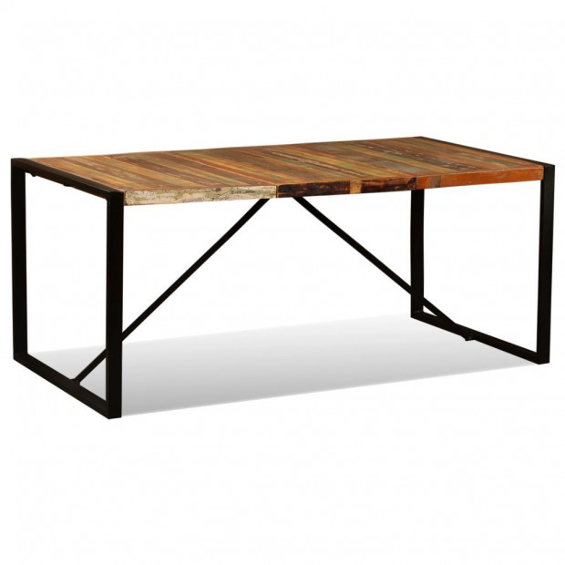 Dining Table Solid Reclaimed Wood 180 Cm Image 5