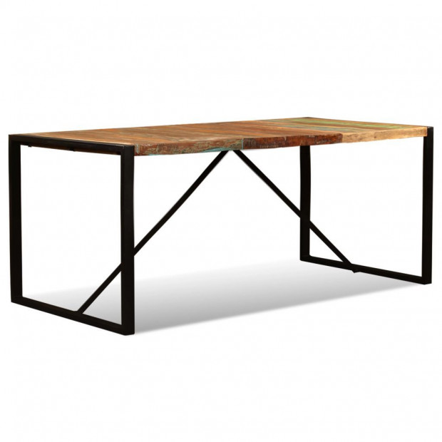 Dining Table Solid Reclaimed Wood 180 Cm Image 8