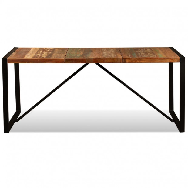 Dining Table Solid Reclaimed Wood 180 Cm Image 9