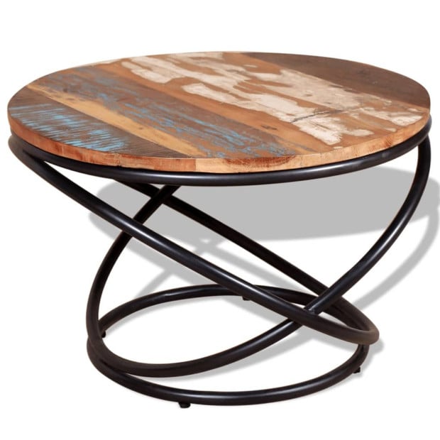 Coffee Table Solid Reclaimed Wood 60x60x40 Cm
