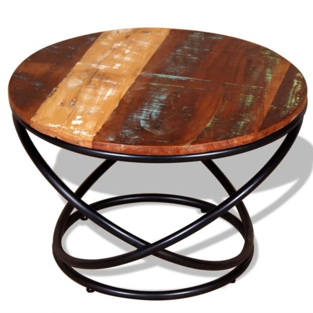 Coffee Table Solid Reclaimed Wood 60x60x40 Cm Image 3