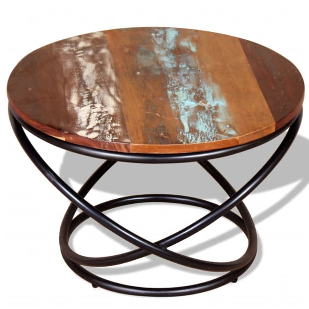 Coffee Table Solid Reclaimed Wood 60x60x40 Cm Image 4