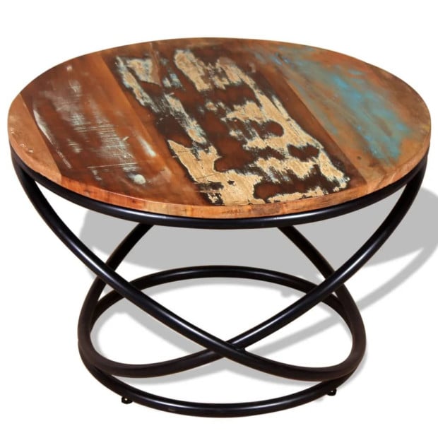 Coffee Table Solid Reclaimed Wood 60x60x40 Cm Image 5