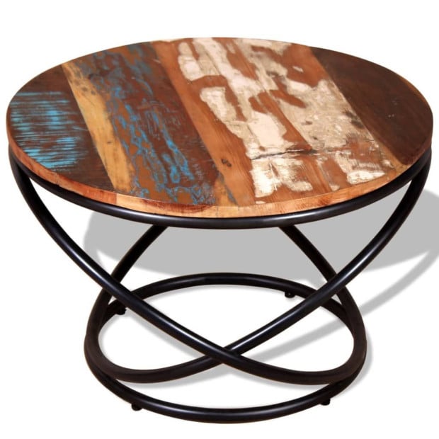 Coffee Table Solid Reclaimed Wood 60x60x40 Cm Image 6