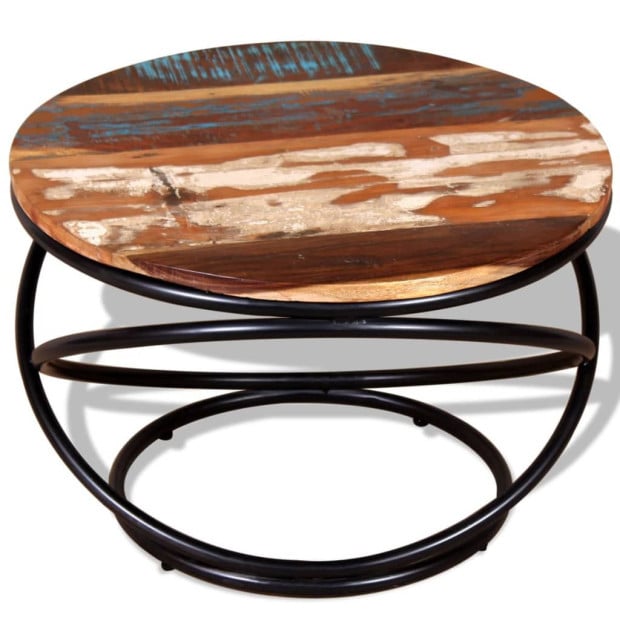 Coffee Table Solid Reclaimed Wood 60x60x40 Cm Image 8