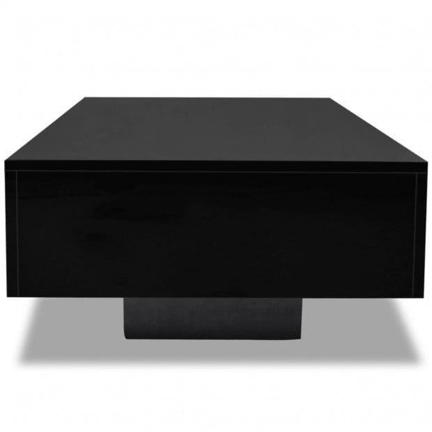 Coffee Table High Gloss Black 85 x 55 x 31 cm Image 3