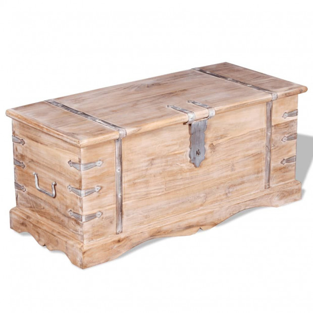 Storage Chest Solid Acacia Wood Image 2