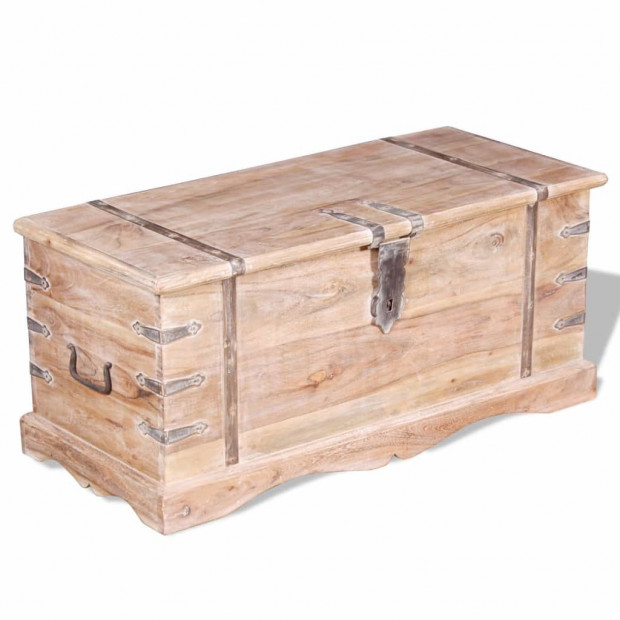 Storage Chest Solid Acacia Wood Image 3