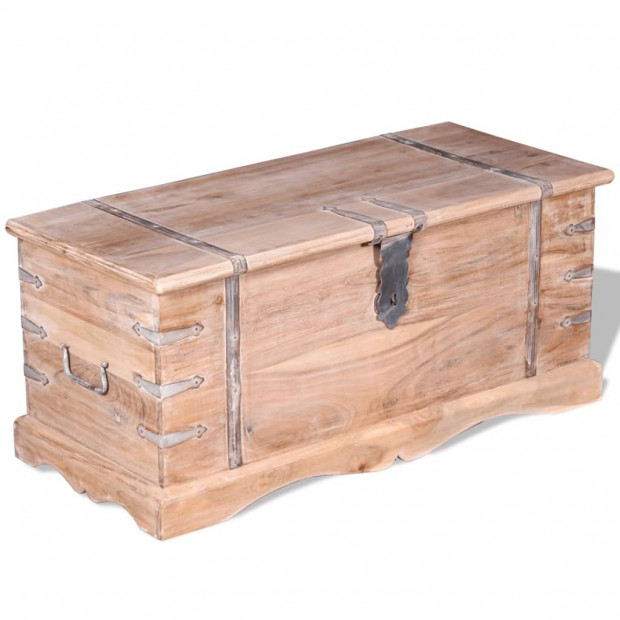 Storage Chest Solid Acacia Wood Image 5