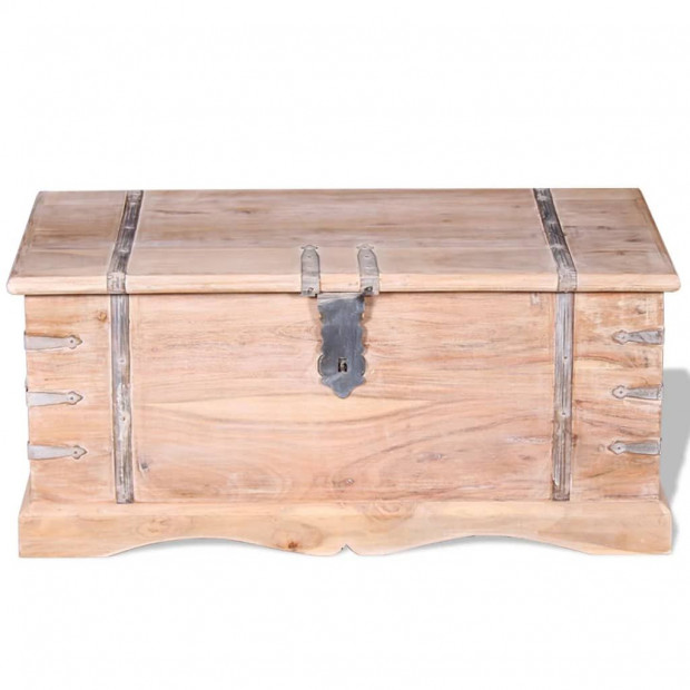 Storage Chest Solid Acacia Wood Image 6