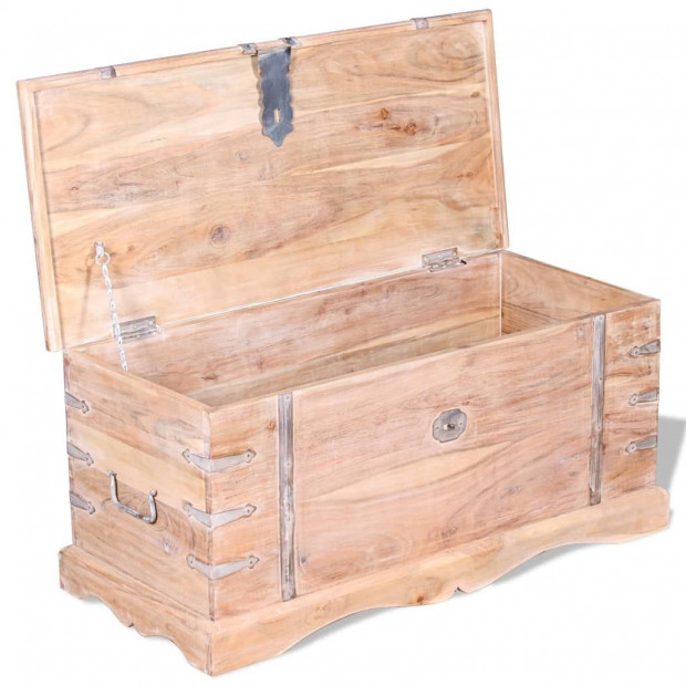 Storage Chest Solid Acacia Wood Image 7