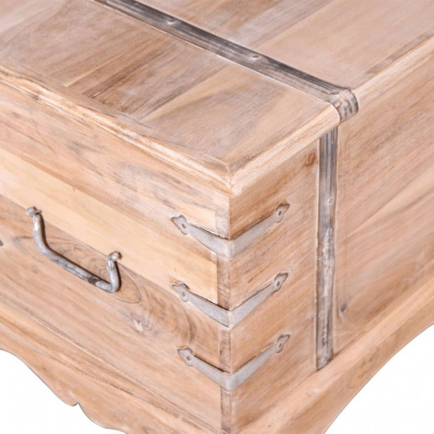 Storage Chest Solid Acacia Wood Image 8