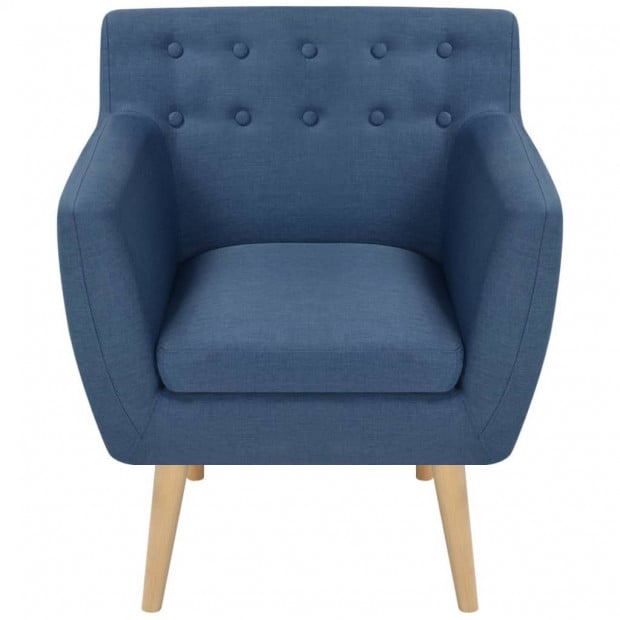 Armchair Blue Fabric Image 3