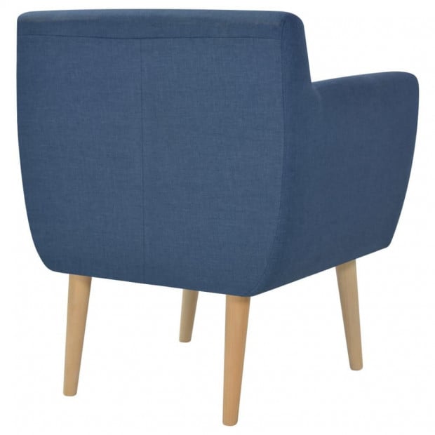 Armchair Blue Fabric Image 4