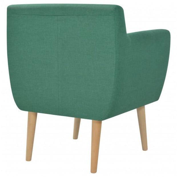 Armchair Green Fabric Image 4