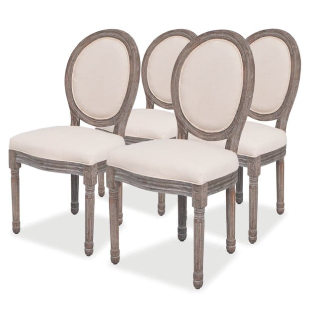 Dining Chairs 4 Pcs Fabric