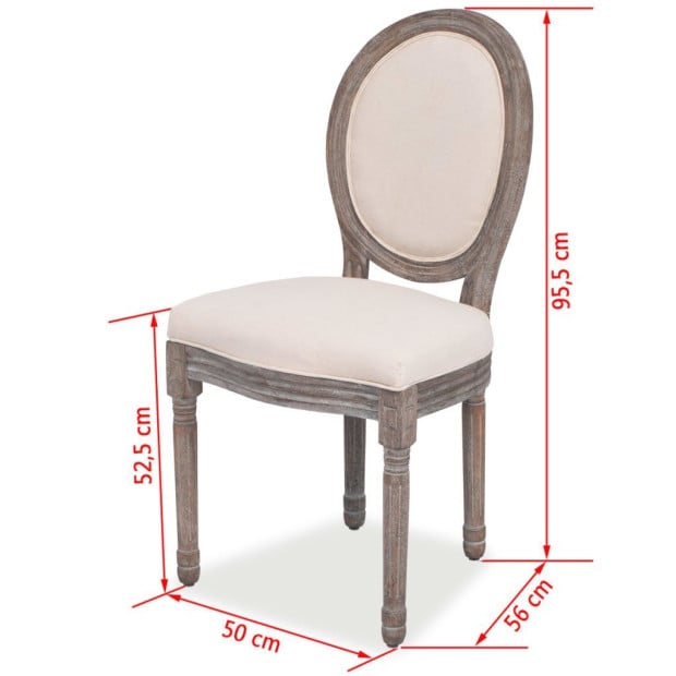 Dining Chairs 4 Pcs Fabric Image 7