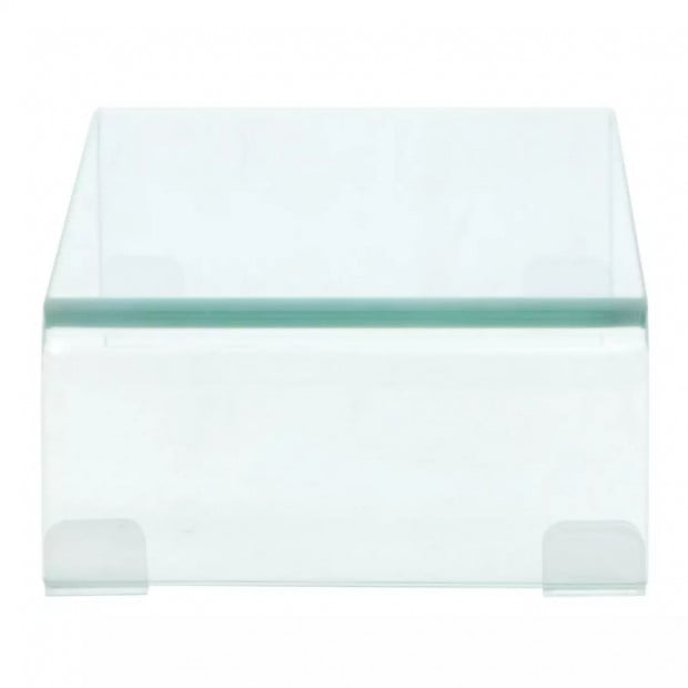 Tv Stand/monitor Riser Glass Clear 40x25x11 Cm Image 3