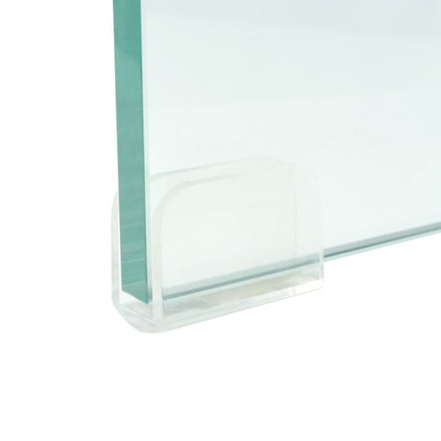 Tv Stand/monitor Riser Glass Clear 110x30x13 Cm Image 4
