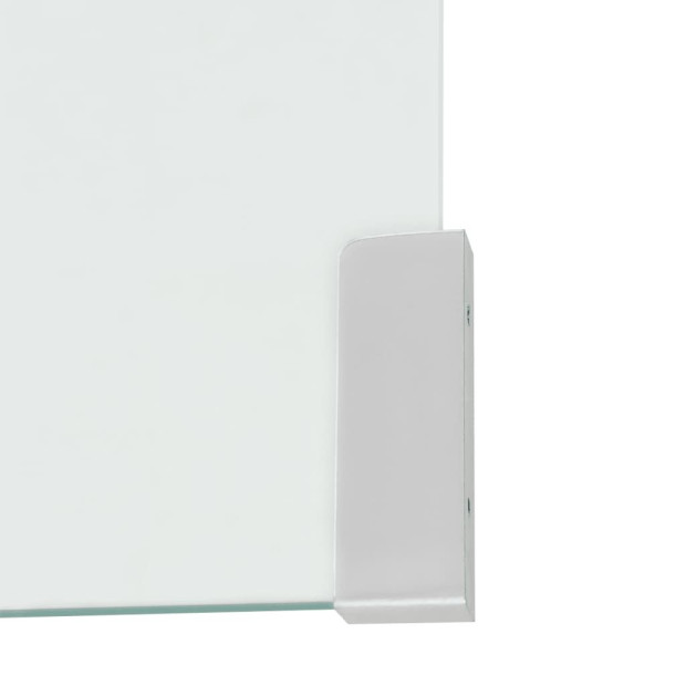Coffee Table Tempered Glass 49.5x50x45 Cm Clear Image 5