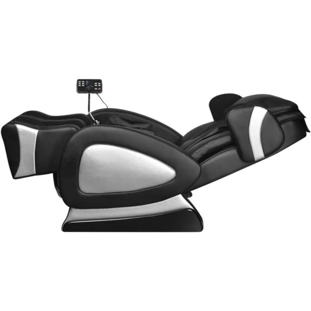 Massage Chair With Super Screen Black Faux Leather Image 7