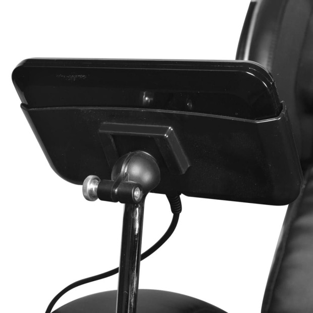 Massage Chair With Super Screen Black Faux Leather Image 8
