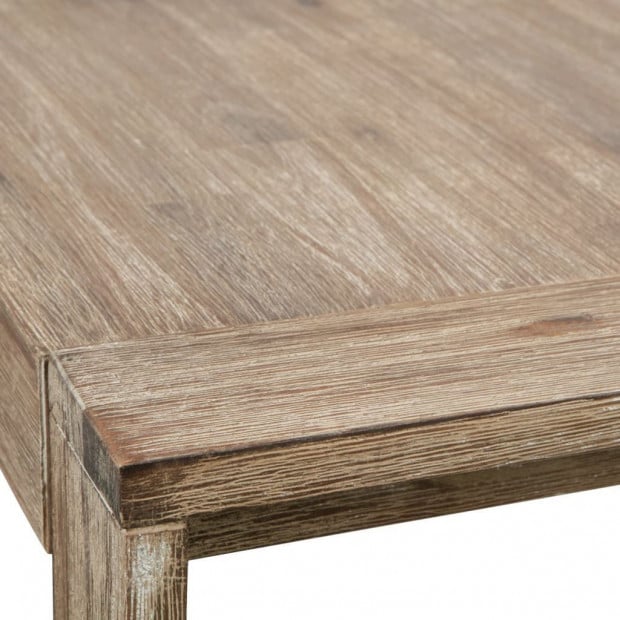 Coffee Table Solid Brushed Acacia Wood 110x60x40 Cm Image 5