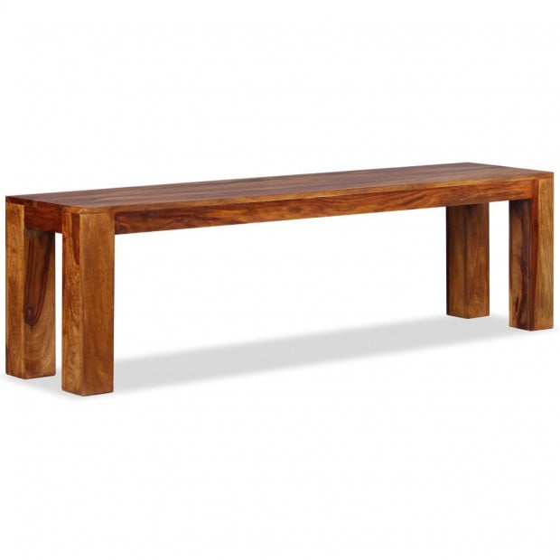 Bench Solid Sheesham Wood 160x35x45 Cm